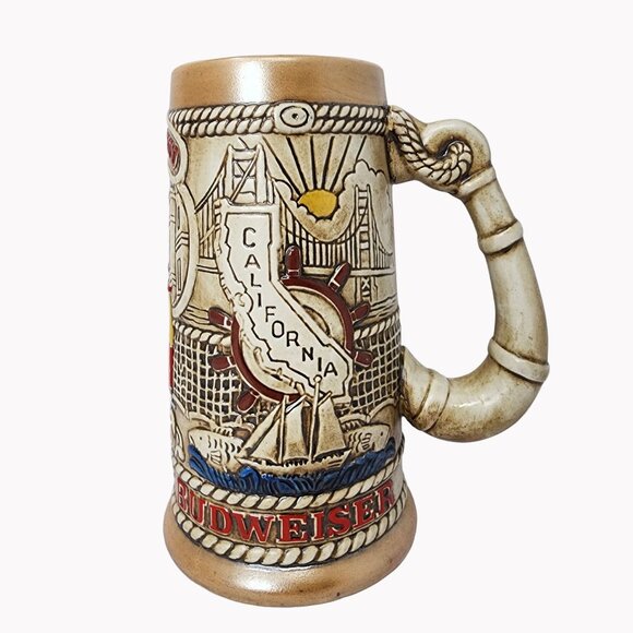 Vintage Budweiser Limited Edition San Francisco Ceramic Beer Stein - Picture 2 of 13